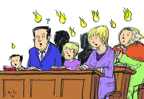 Zeichnung Pfingstsequenz